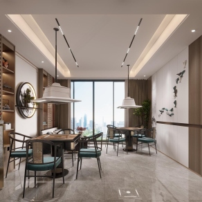 新中式棋牌室3D模型下载